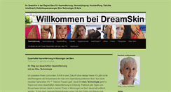 Desktop Screenshot of dreamskin.ch