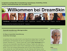 Tablet Screenshot of dreamskin.ch
